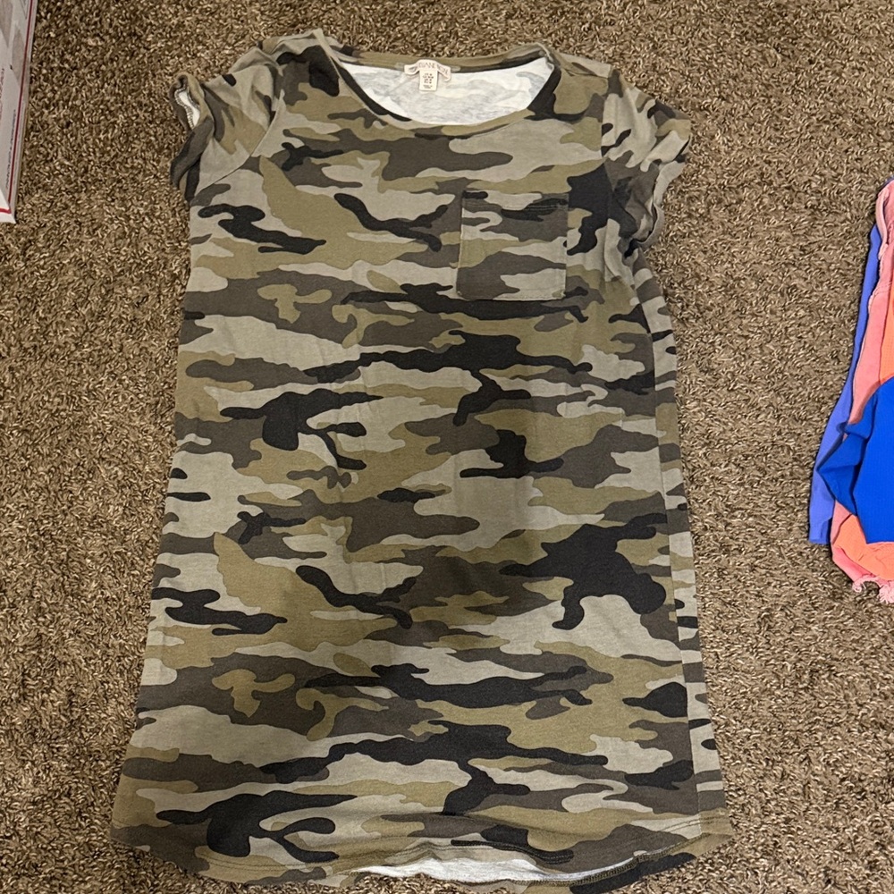 Camouflage Print Women's Dress